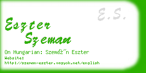 eszter szeman business card